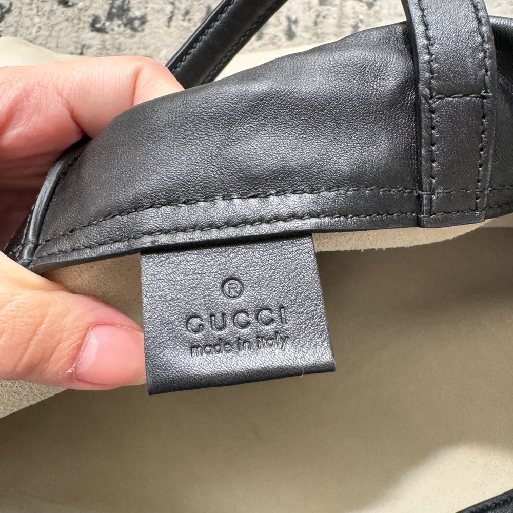 Gucci Leather Drawstring Backpack - image 4